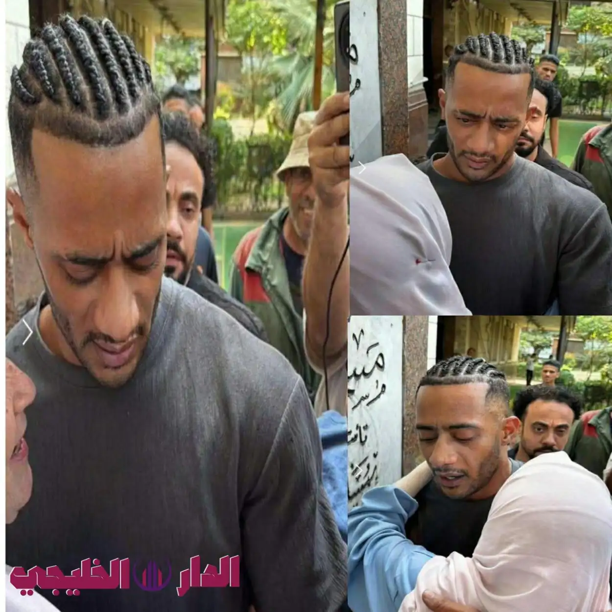     انهيار محمد رمضان.. لحظة وصول جثمان والده 