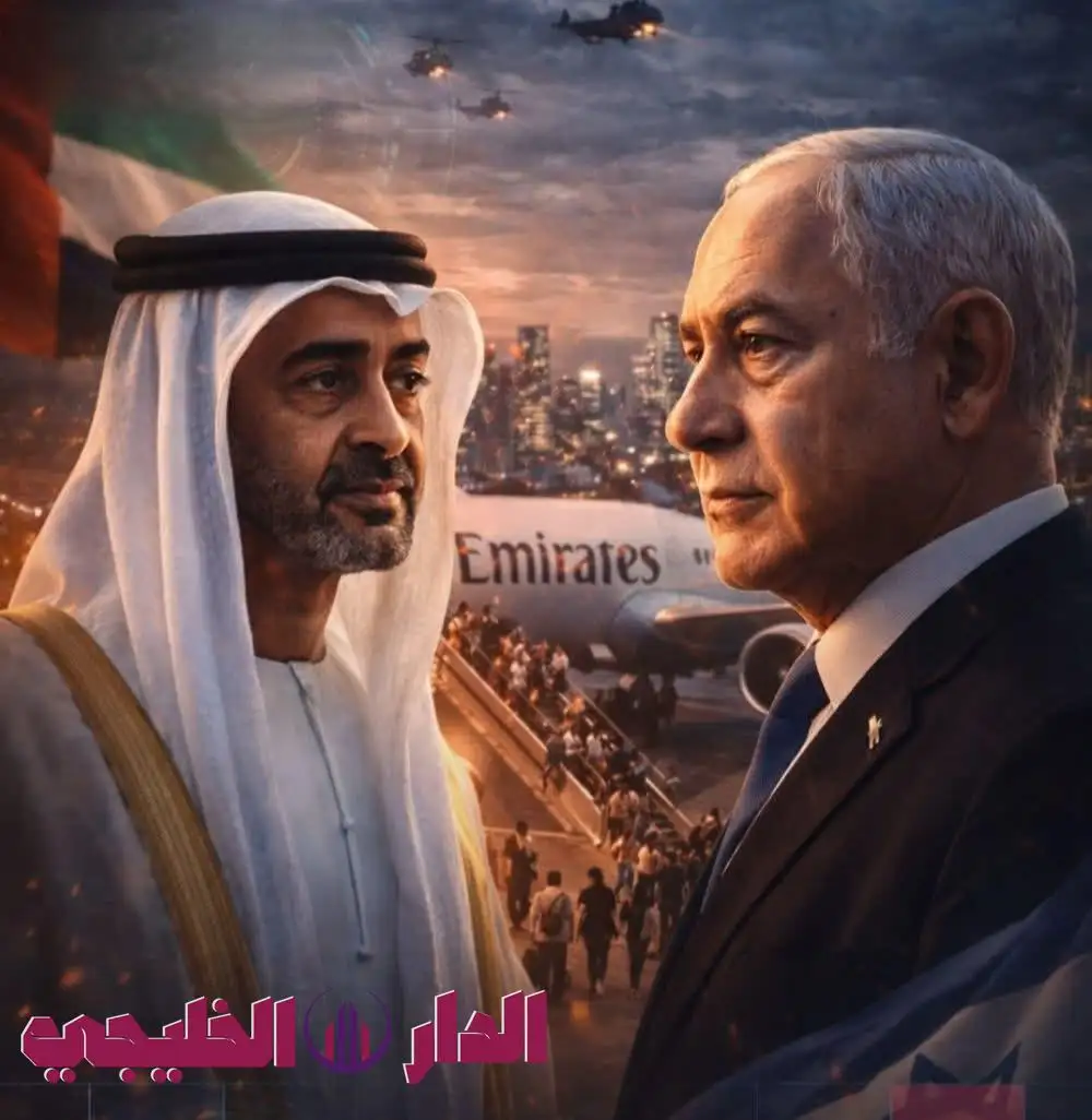     نتنياهو ومحمد بن زايد 